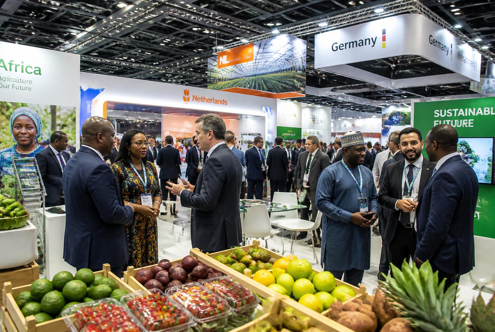 International produce exhibition floor